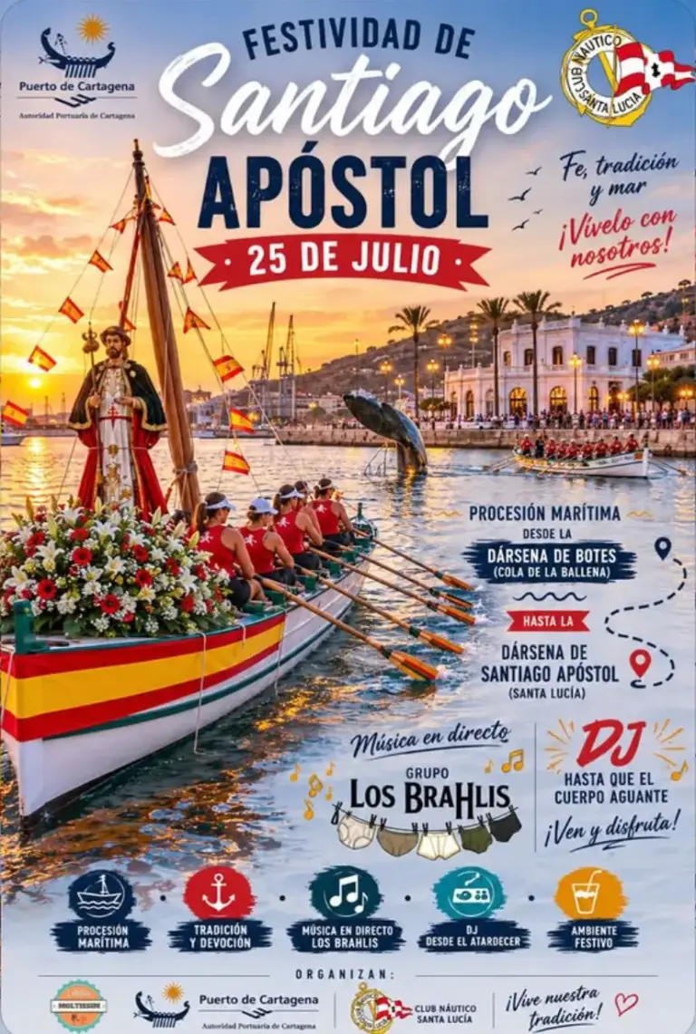 El Club Náutico Santa Lucía celebra la Festividad de Santiago Apóstol